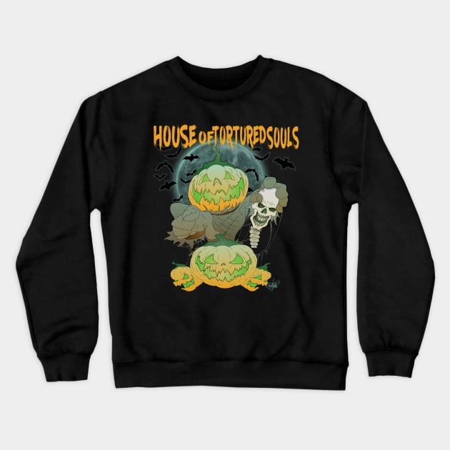 Happy Halloween Crewneck Sweatshirt by houseoftorturedsouls